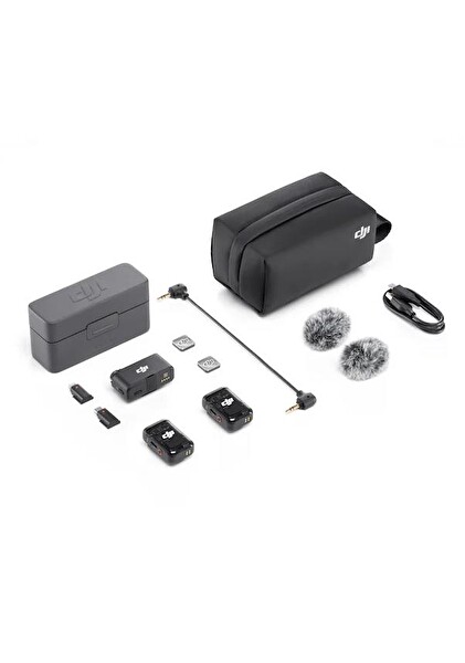 DJI Mic 2 Wireless 2 Kişilik Kompakt Mikrofon Kiti
