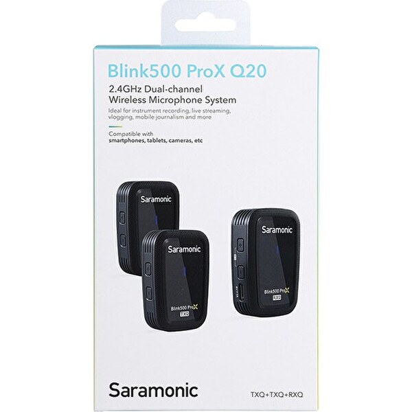Saramonic Blink500 ProX Q20 Kablosuz Ikili Mikrofon