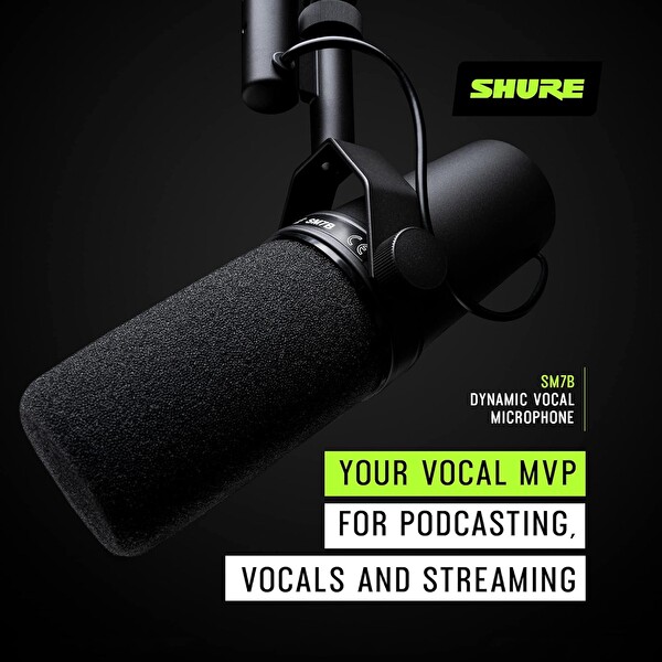Shure SM7B Vokal Dinamik Mikrofon Fiyatı ve Özellikleri - Teknosa