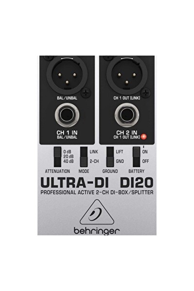 Behringer DI20 İki Kanal Aktif DI Box