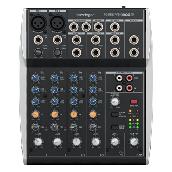 Behringer XENYX 802S Analog 8 Girişli USB Mikser