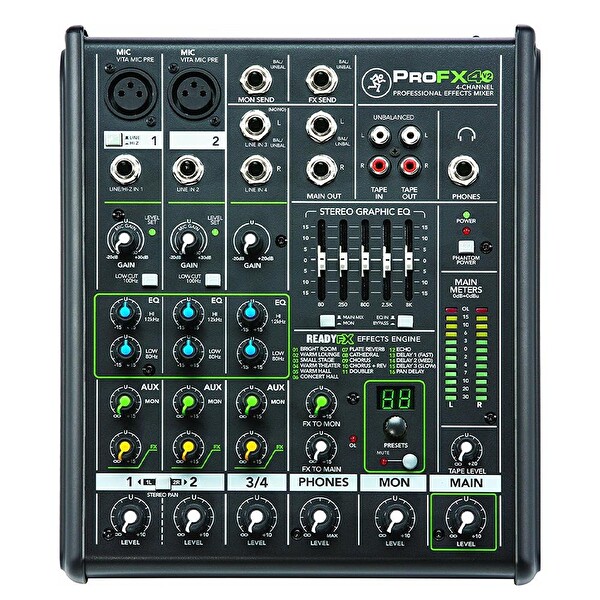 Mackie PROF X4V2 4 Kanal Analog Mikser