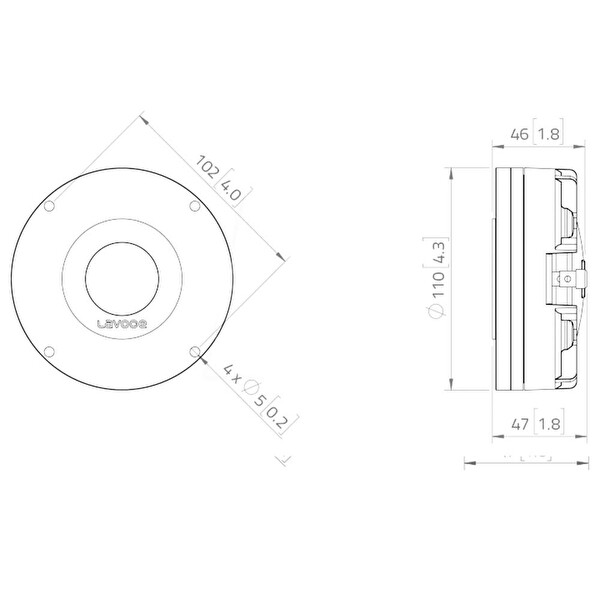 Lavoce DN14.25T Neodymium Tweeter