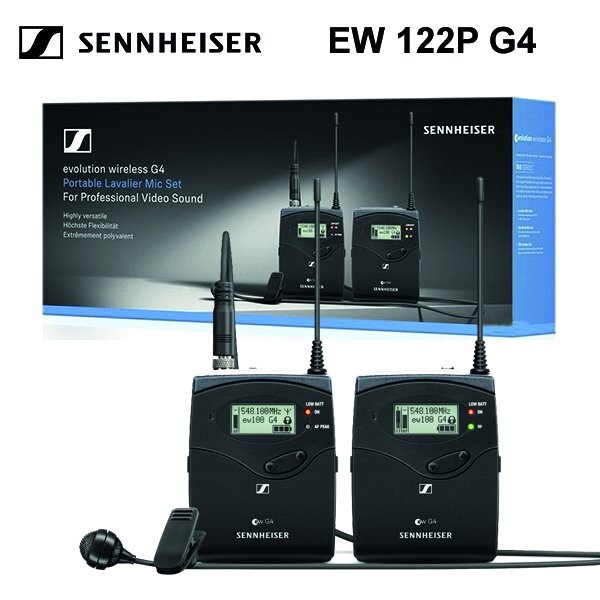 Sennheiser EW 122P G4 Kablosuz Yaka Mikrofon Seti