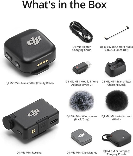 DJI Mic Mini 1 TX + 1 RX Mikrofon