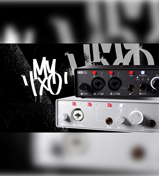 Steinberg IXO22 - Mobil Uyumlu 2x2 USB Ses Kartı (Siyah)