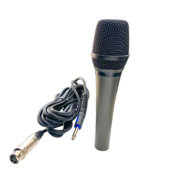 Sline Line Of Technology Audio Kablolu El Tipi Mikrofon Yarı Metal Yarı Plastik 5 Metre Kablolu