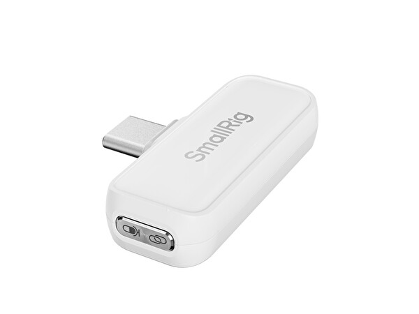 SmallRig 4706 Beyaz Kablosuz Yaka Mikrofonu