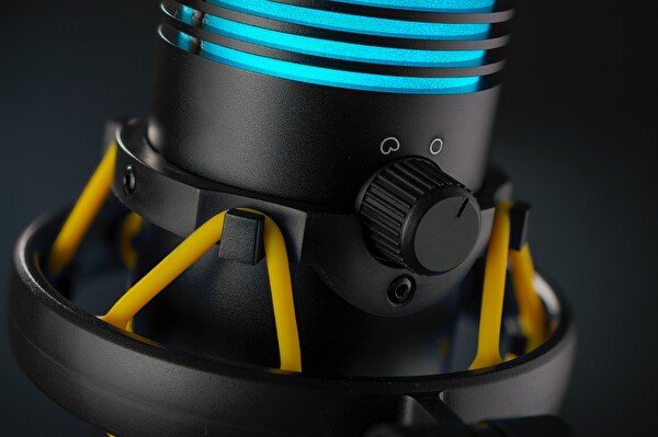Thonet & Vander VX320 Dokunmatik RGB Led Titreşim Önleme Çok Yönlü Kardioid Siyah Yayıncı Mikrofonu