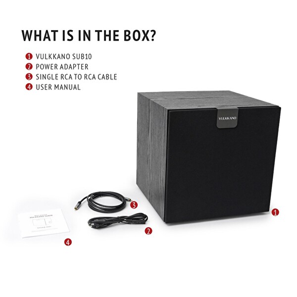 Vulkkano SUB10 Siyah Aktif Subwoofer