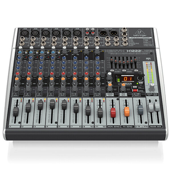 Behringer X1222USB 12-Kanal 2/2-Bus Analog Mixer