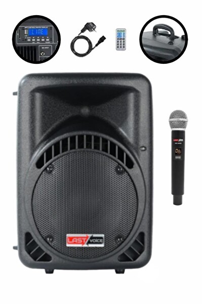 Lastvoice Ample-10AP 600 W Taşınabilir Seyyar Portatif Mikrofonlu Elektrikli Ses Sistemi Hoparlör