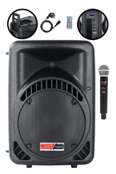 Lastvoice Ample-15AP 1000 W Taşınabilir Seyyar Portatif Mikrofonlu Elektrikli Ses Sistemi Hoparlör