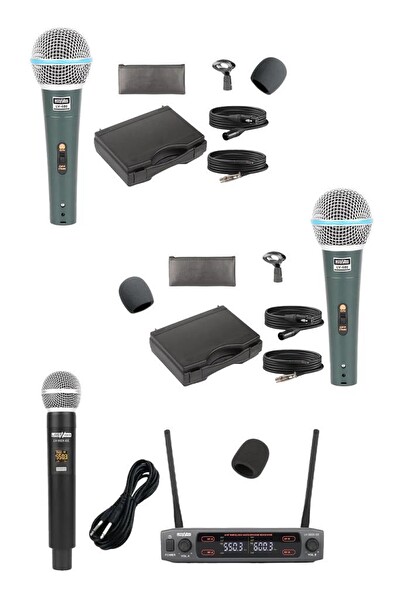 Lastvoice Ample Classy-Paket-4 Aktif Hoparlör ve Mixer Full Ses Sistemi Seti