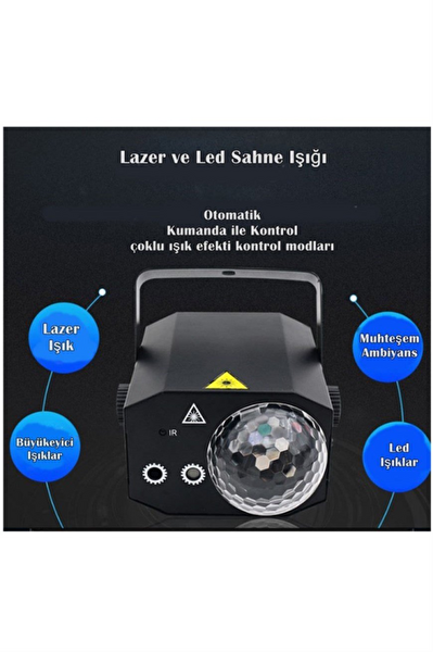 Quenlite QD-16 RGB 16 Çeşit Desen Sahne Led ve Lazer Işık