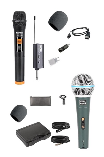 Lastvoice Ample Center-Paket-2 Aktif hoparlör ve Mixer Full Ses Sistemi Seti
