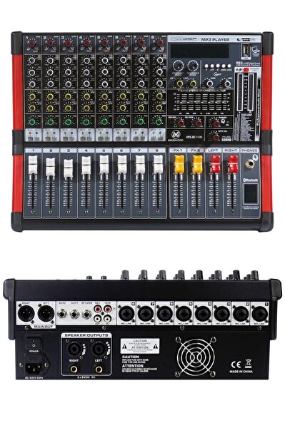 Maxword RPS-8C-1100 Amfili Power 2x550W 2x99 DSP Efektli Mixer