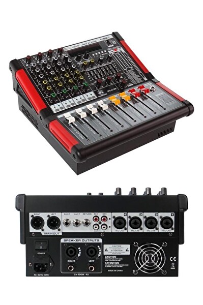 Midex Maxword RPS-4C-800 Amfili Power 2x400W 2x99 DSP Efektli Mixer