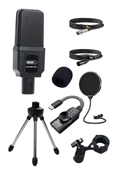 Midex GM-PRO-STB 7.1 Oyuncu Ses Kartı Ve Mikrofon Seti