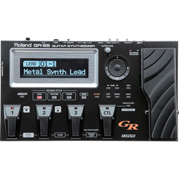 Roland GR-55S-BK Gitar Synthesizer - GK3 Manyetik Setsiz