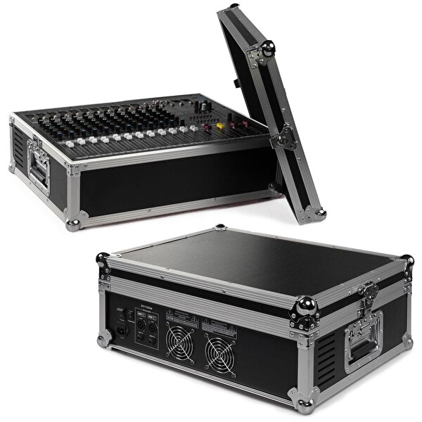 Maxword RPS-2200 Yüksek Güçlü Power Mixer Amfili Mikser 2x1100W 16DSP Efekt - Caseli