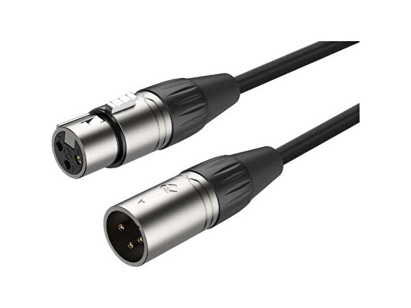 Roxtone RX-K12102 Samurai Seri XLR Erkek - XLR Dişi Mikrofon Kablosu 2MT