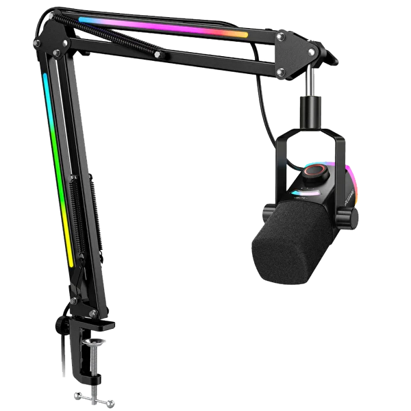 Fifine Ampligame AM8PROT XLR-USB RGB Dinamik Mikrofon Seti