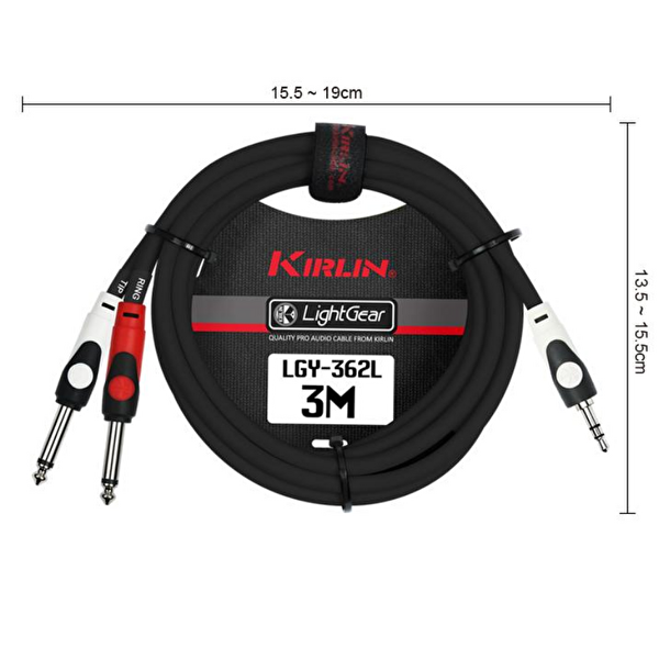 Kirlin Ara Bağlantı Kablosu LGY-362L - BK 2M