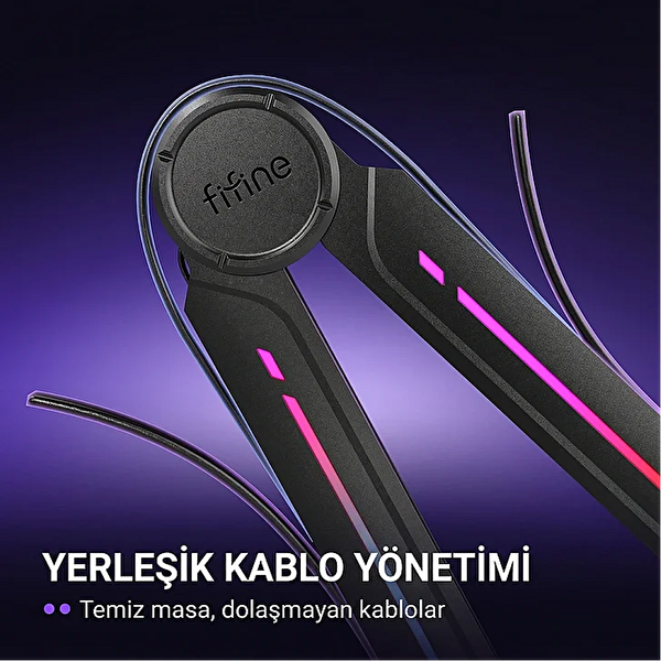 Fifine BM66PRO RGB Masaüstü Yayıncı Mikrofon Standı