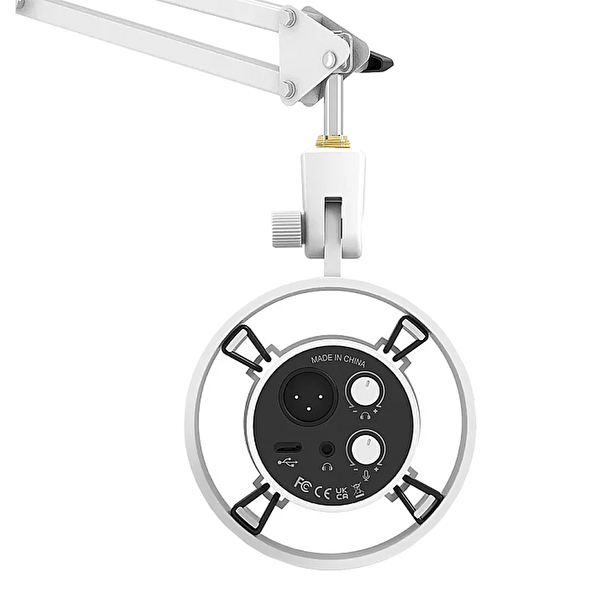 Fifine AmpliTank K688CT XLR/USB RGB Dinamik Beyaz Yayıncı Mikrofon Seti