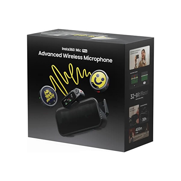 Insta360 Mic Pro İki Kişilik Mikrofon (INSTA360 Türkiye Garantili)