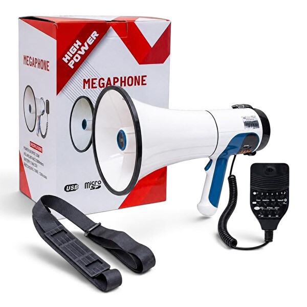 MagicVoice MV-4190 BT-USB-AUX-SD Girişli Şarjlı Mikrofonlu Megafon
