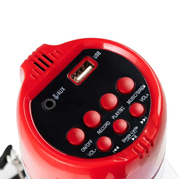 Westa WM-80PU Type-C 80 Watt USB'li Sirenli Şarjlı Bluetooth Megafon