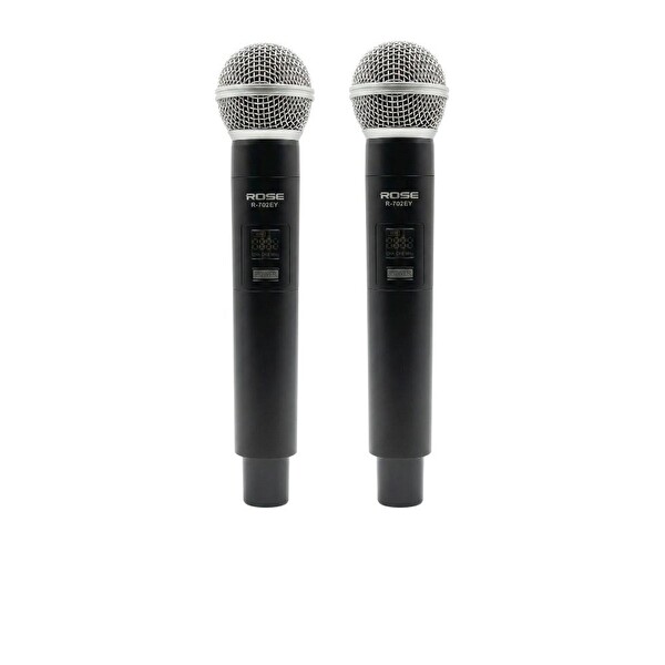 Rose R-702EE UHF Telsiz El - El Mikrofonu 2'li