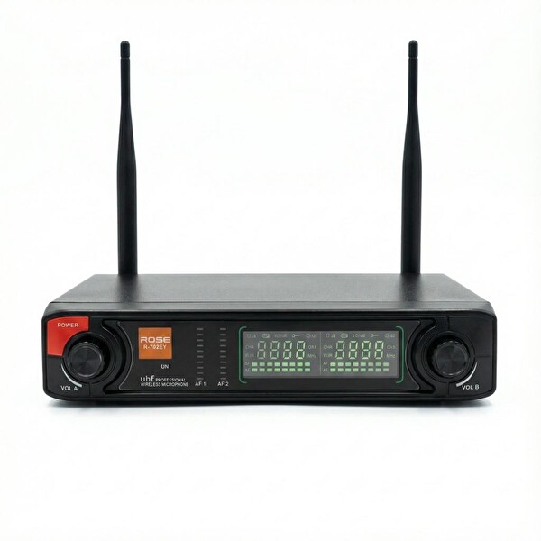 Rose R-702EE UHF Telsiz El - El Mikrofonu 2'li