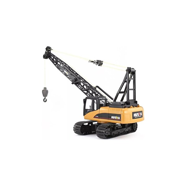 Huina 1/14 15 Kanal Yüksek Kalite RC Model Ekskavatör Paletli Vinç Uzaktan Kumandalı Metal İş Makinası 1572