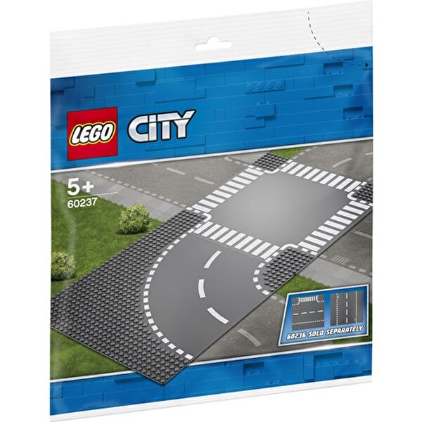 LEGO City Viraj ve Dört Yol Ağzı Plakaları 60237
