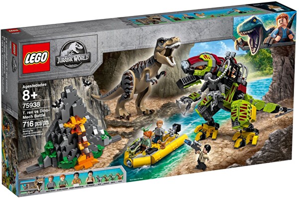 LEGO Jurassic World T. Rex ile Dinozor Robotu Savaşı 75938