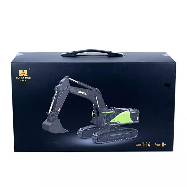 Huina 1/14 2022 22 Kanal RC Model Metal Kepçeli Kazıcı Ekskavatör Uzaktan Kumandalı Çok Fonksiyonlu İş Makinası 1593