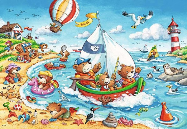 Ravensburger 2x24 Parça Seaside Holiday Puzzle 782950