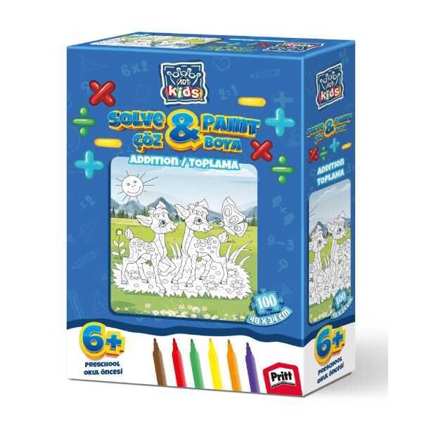 Art Puzzle Art Kids 100 Parça Çöz Boya Toplama Puzzle 5846