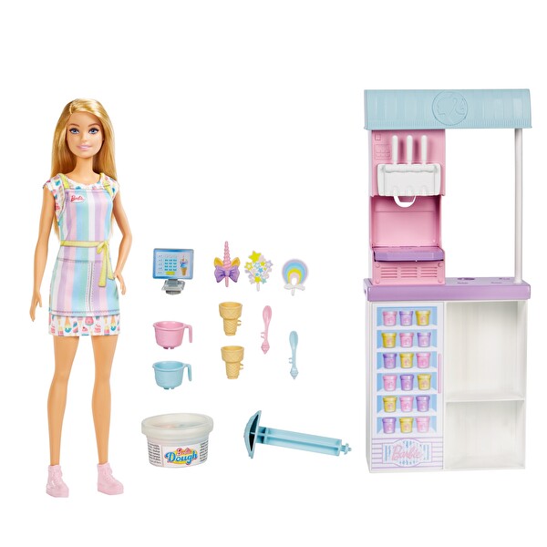 Barbie Dondurma Dükkanı Oyun Seti HCN46