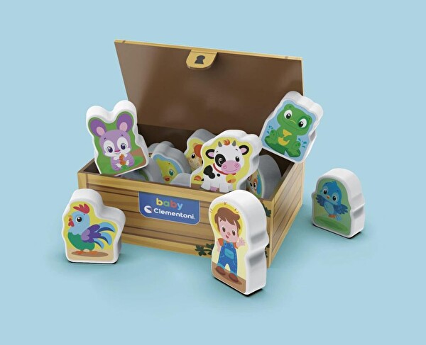 Clementoni - Bebek Hayvanlar Çiftliği Clt 17716 Bebekler İçin Oyuncak Hayvan Çiftliği