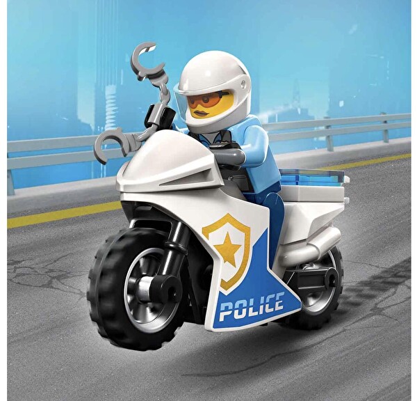 LEGO City Polis Motosikleti Araba Takibi 60392