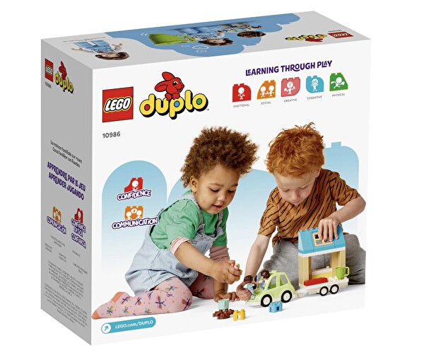 LEGO Duplo Kasabası Tekerlekli Aile Evi 10986