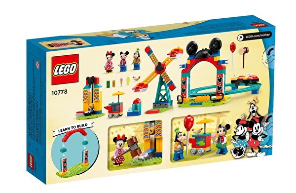 LEGO Disney Mickey Friends ve Goofy Lunapark Eğlencesi 10778