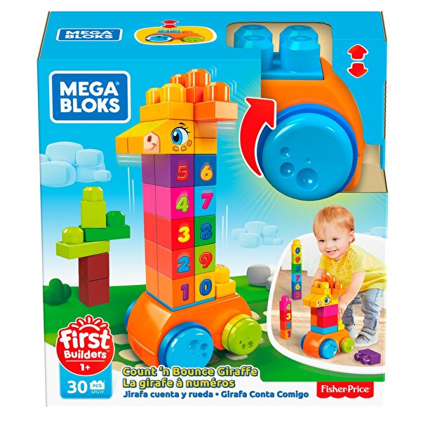 Fisher Price Mega Bloks 30 Parça Matematik Arkadaşı Zürafa GFG19