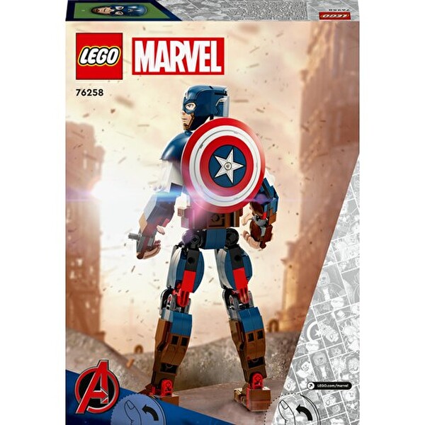 LEGO Marvel Kaptan Amerika Yapım Figürü 76258