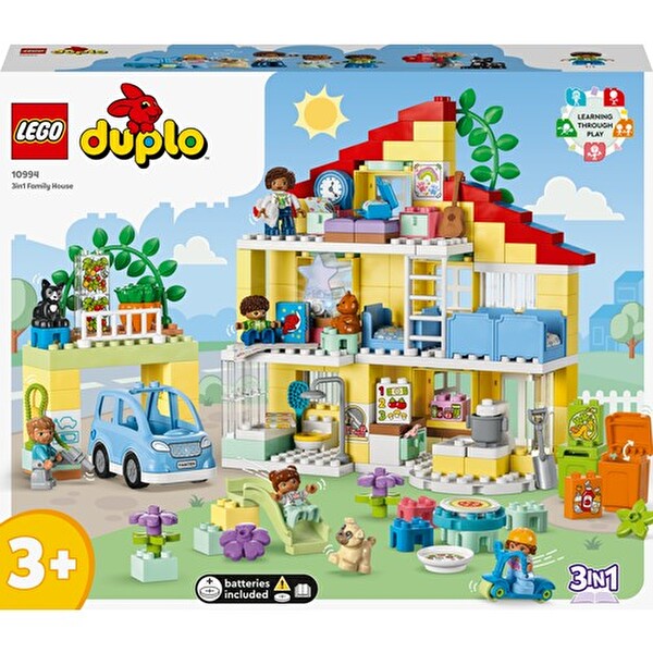 LEGO Duplo Kasabası 3’ü 1 Arada Aile Evi 10994