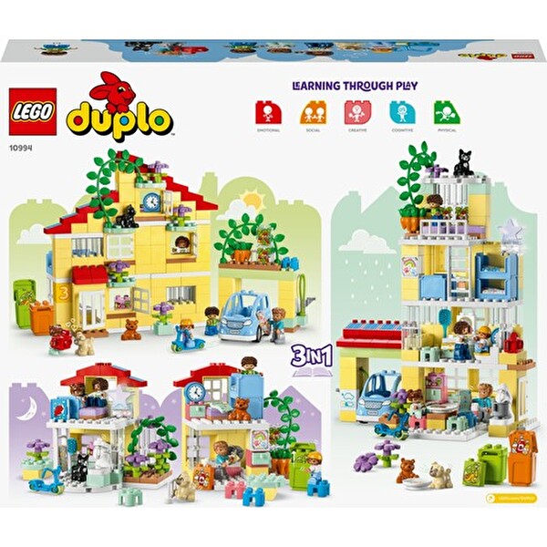 LEGO Duplo Kasabası 3’ü 1 Arada Aile Evi 10994